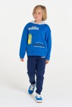 Sweat-shirt à message bleu Garçon 4
