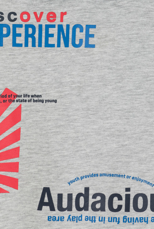 Sweat-shirt à message gris Garçon