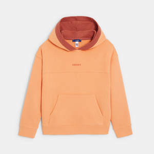 Sudadera con capucha naranja niño 1