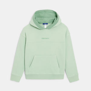 Groen sweater met kap voor jongens 1