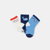 Chaussettes baleine bleu bébé garçon (lot de 3)