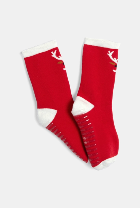 Rutschfeste blaue Socken für Jungen 2