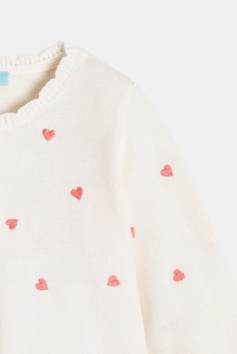 Strickjacke modisch weiß Kleinkind Mädchen 2