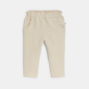 Pantalon chic molleton brillant blanc bébé fille