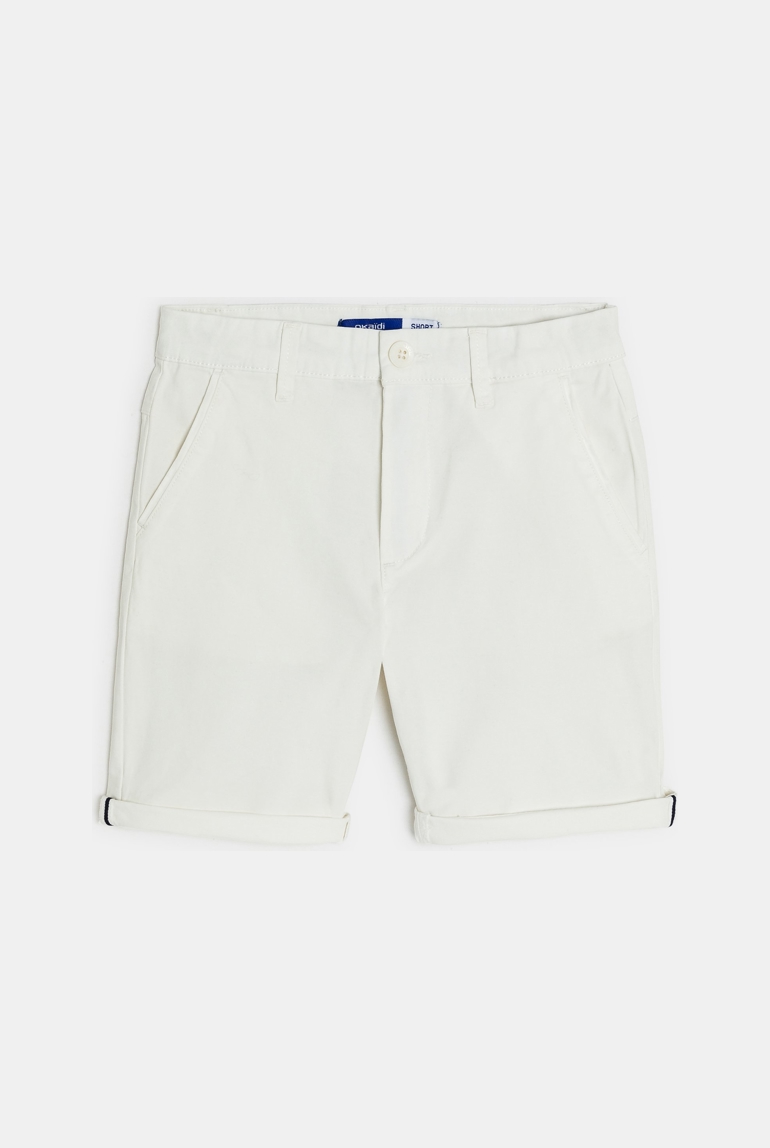 Stoffshorts weiß Jungen 1