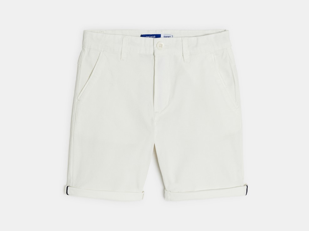 Short en toile blanc Garçon 2