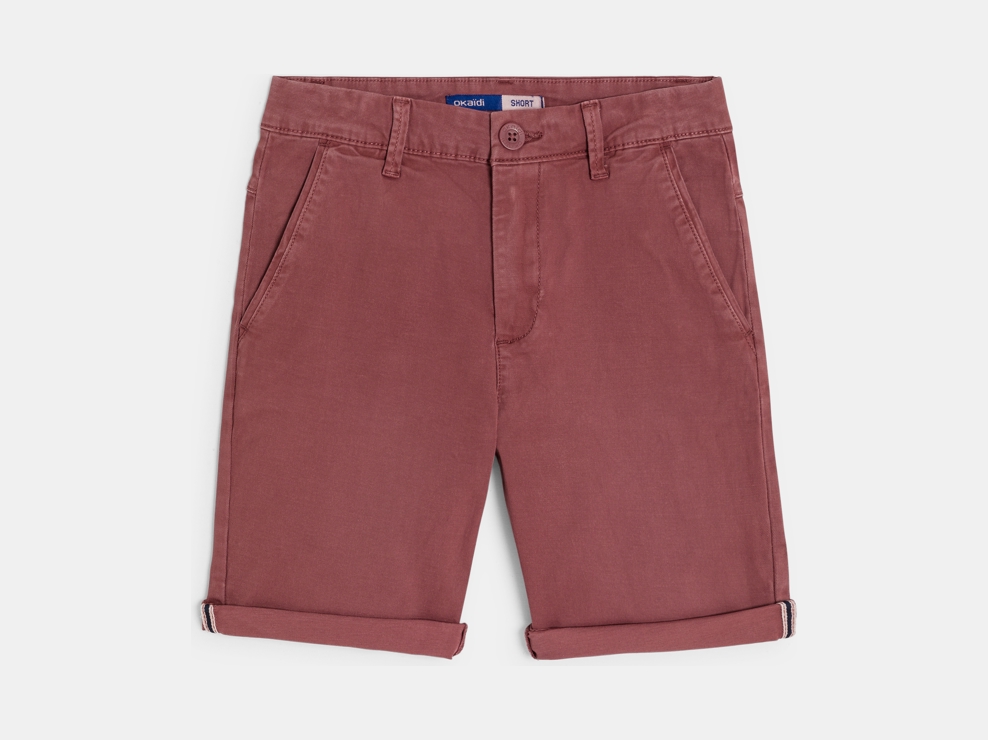 Blasslila Stoffshorts Jungen 1