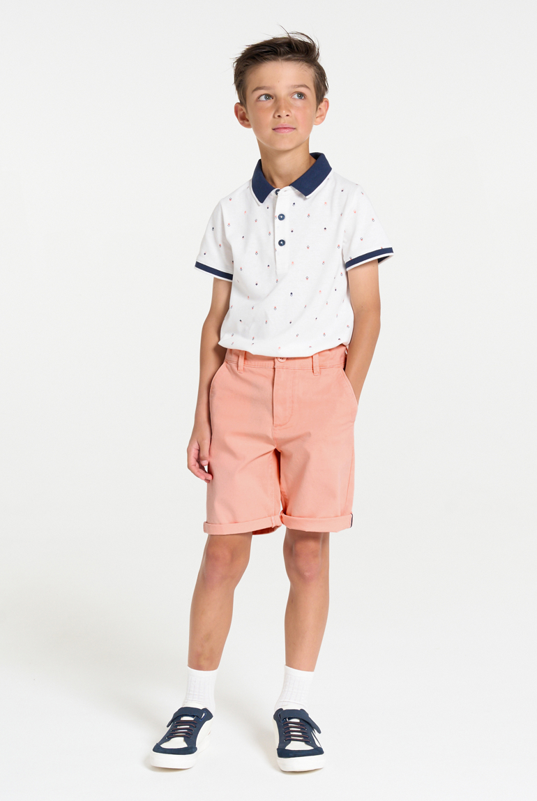 Short de tela rosa niño 1
