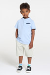Shorts bianchi in tela per bambino 1
