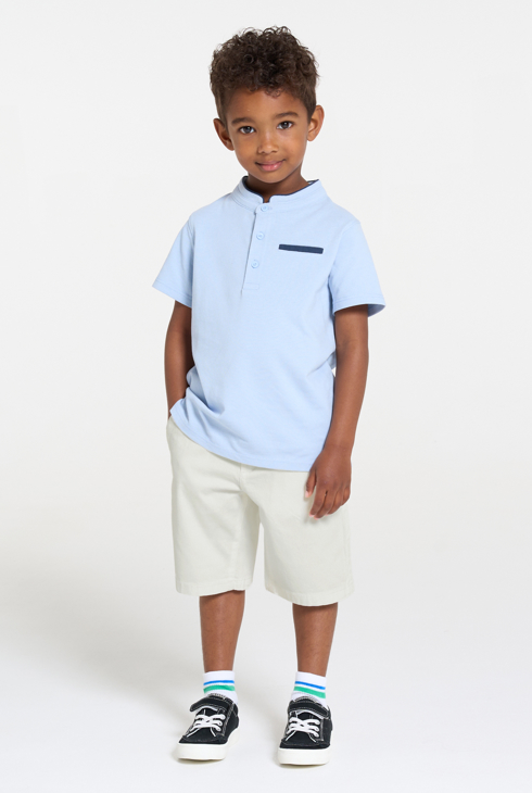 Short en toile blanc Garçon 1
