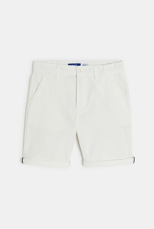 Short en toile blanc Garçon 1