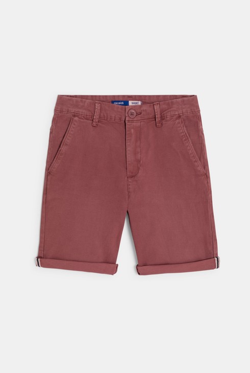 Blasslila Stoffshorts Jungen 2