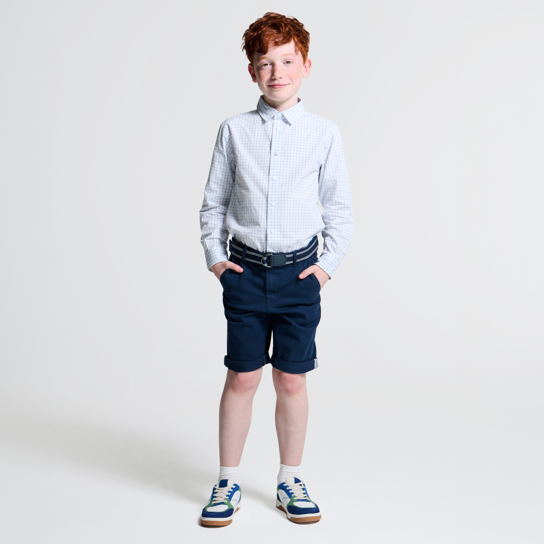 パンツ ANDWANG Baby office belt short pants 001 andwang Baby Office Belt Short Pants