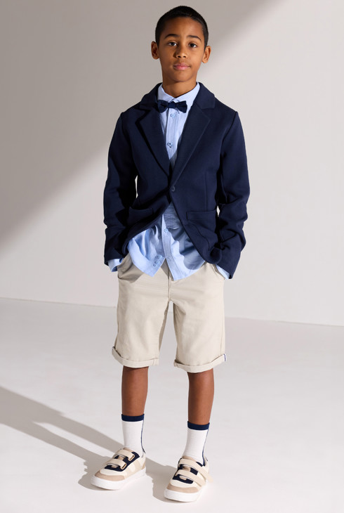 Bermuda chino ceinturé beige Garçon 1