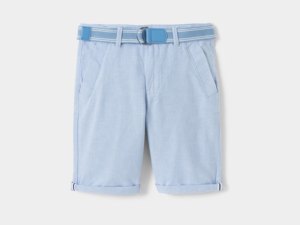 Bermuda chino bleu ciel garçon 2