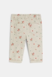 Pantalon paperbag denim fleuri blanc bébé fille 4
