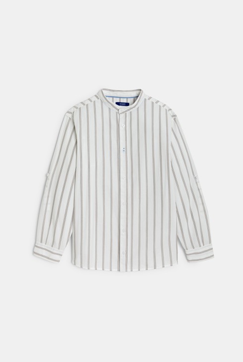 Boy's white striped shirt 2