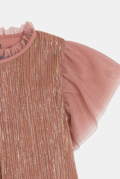 Girl's sienna lamé dress 2