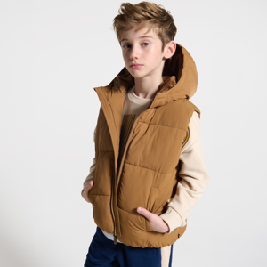 Boy's camel down gilet 1