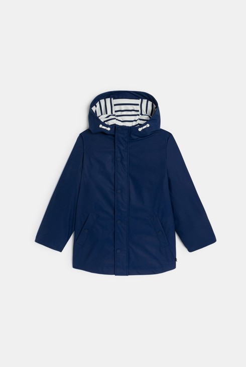 Marineblauw sweatshirt met kap voor jongens 2