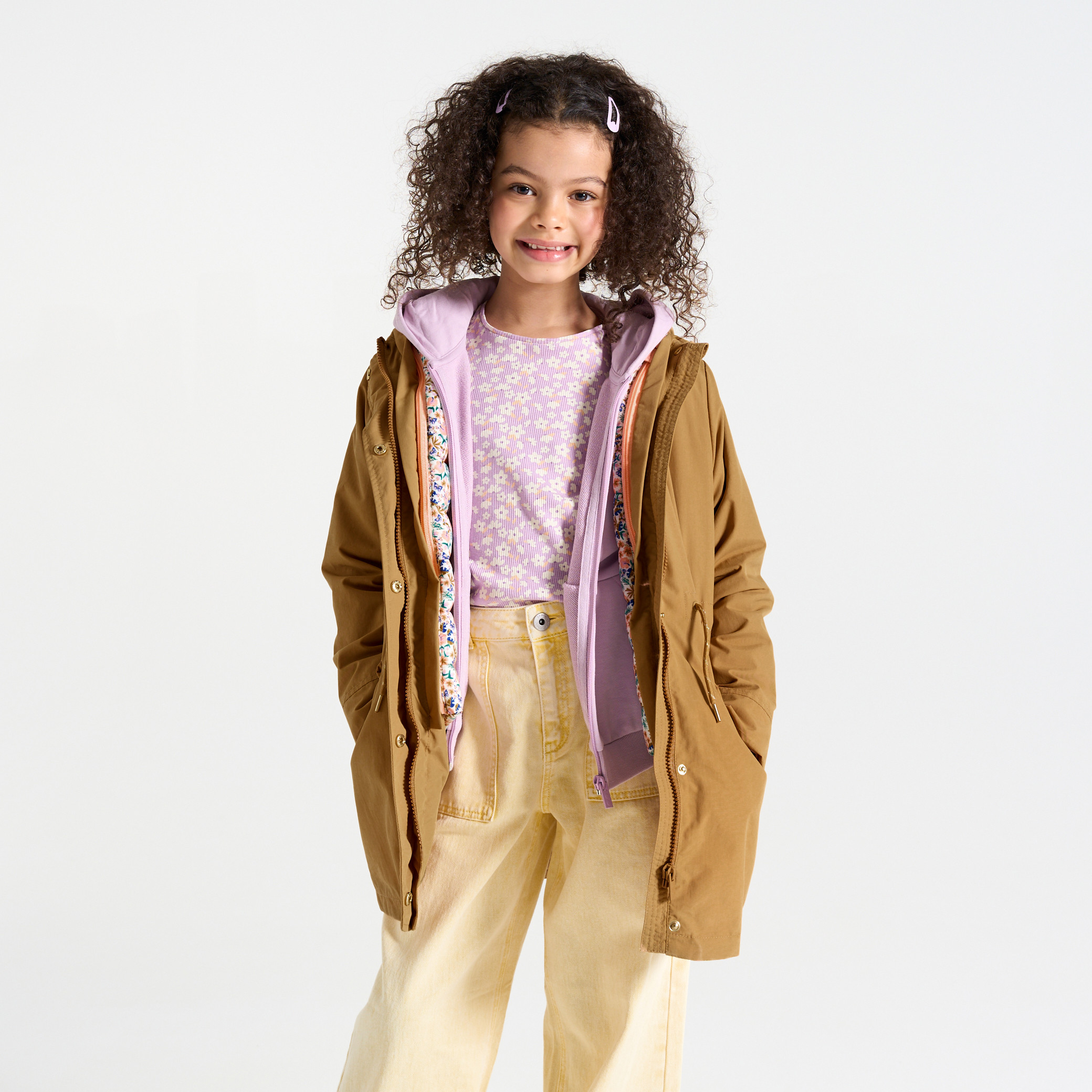 Parka Fille Manteau Fille Ans Okaidi Parka En Déperlante à Capuche