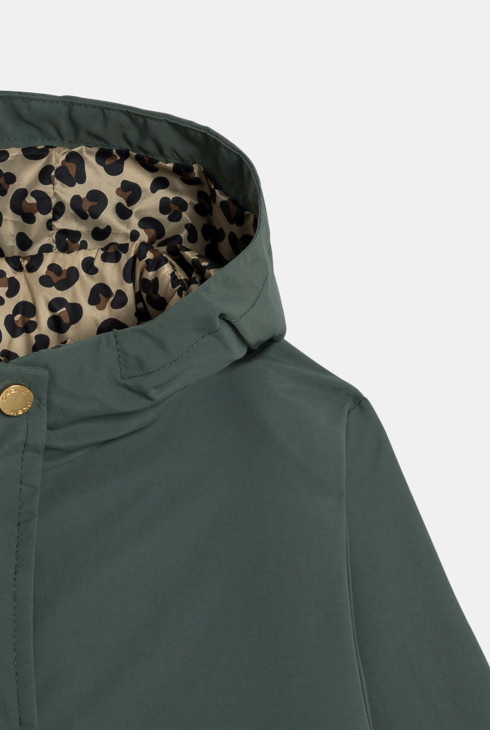Girl's khaki 3-in-1 waterproof hooded parka Okaïdi & Obaïbi