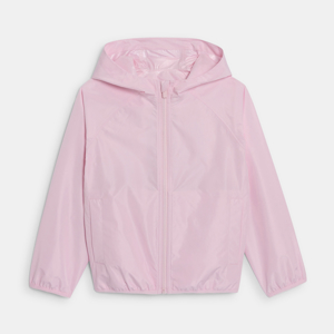 Blouson coupe-vent imperméable rose Fille 1