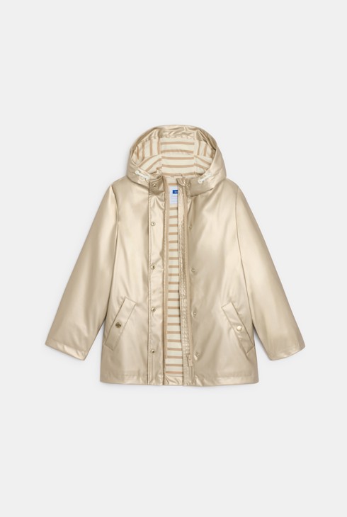 Ciré déperlant à capuche doré Fille