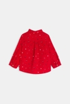 Chemise velours côtelé fêtes rouge bébé garçon 3