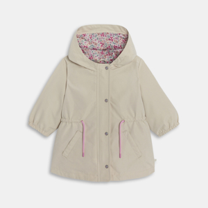 Beige 3-in-parka met uitneembaar vest voor babymeisjes 1