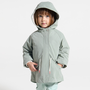 Groene 2-in-1-parka met capuchon en uitneembare bodywarmer voor babymeisjes 1