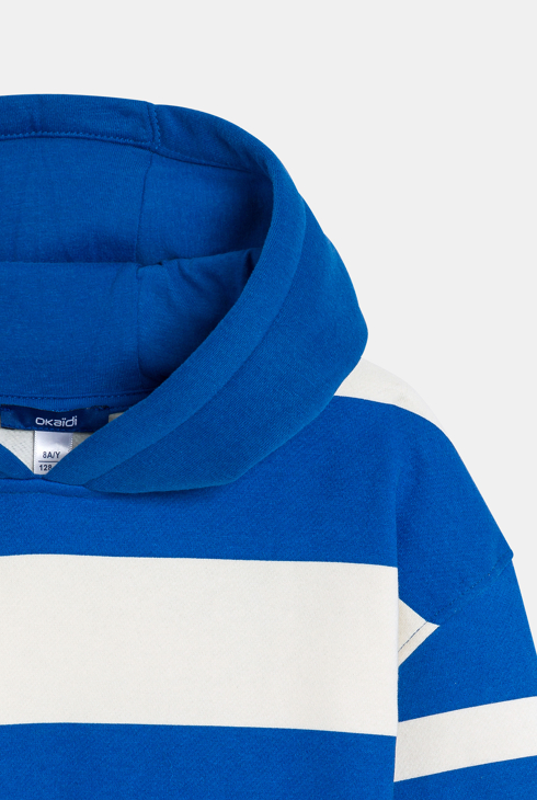 Blaues Sweatshirt mit modischen Streifen für Jungen