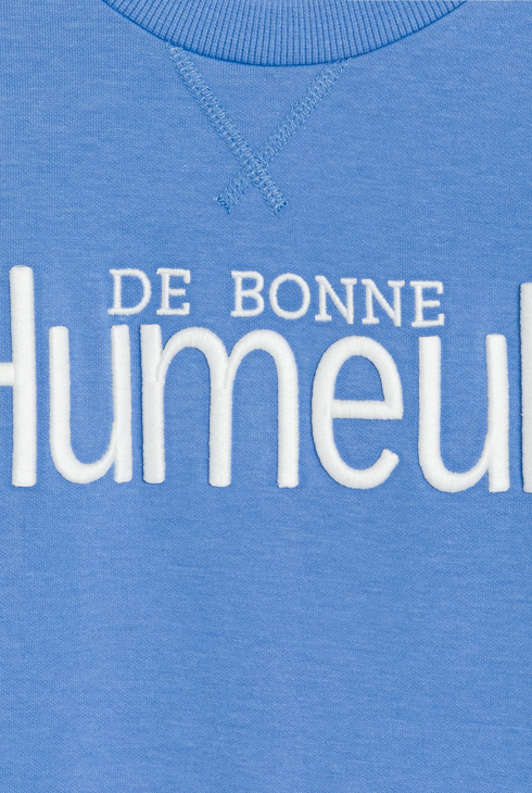 Blaues Sweatshirt mit Schriftzug für Jungen