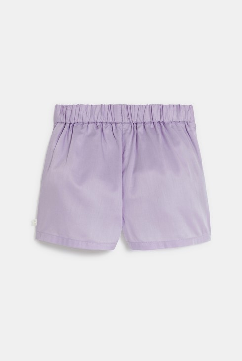 Schicke Mädchen-Shorts in Mauve mit Abnähern für Kleinkinder 2