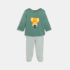 Pyjama jersey léger éléphant musicien vert bébé garçon