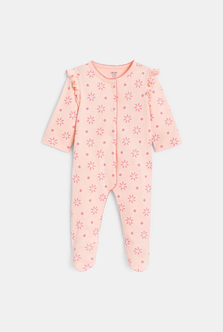 Dors-bien fleuri rose bébé fille 1