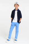 Long gilet col teddy bleu marine Garçon 4