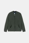 Long gilet col teddy vert Garçon