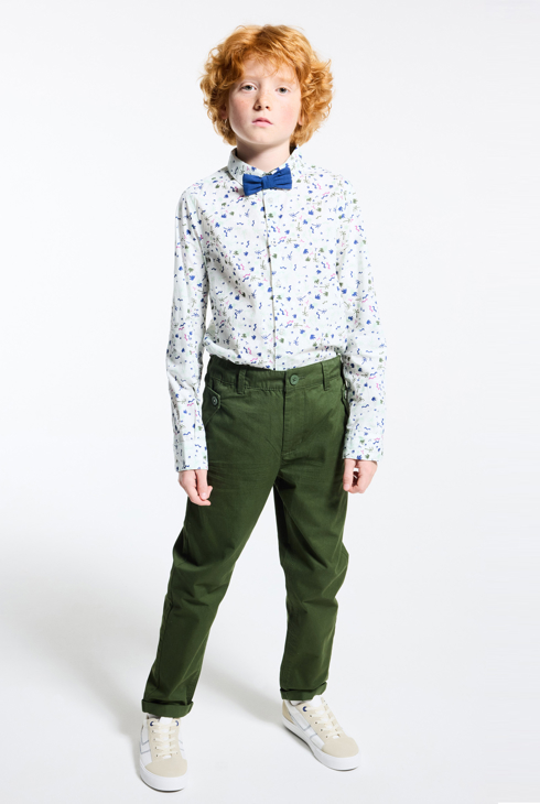 Chemise palmiers bleu bébé garçon 2