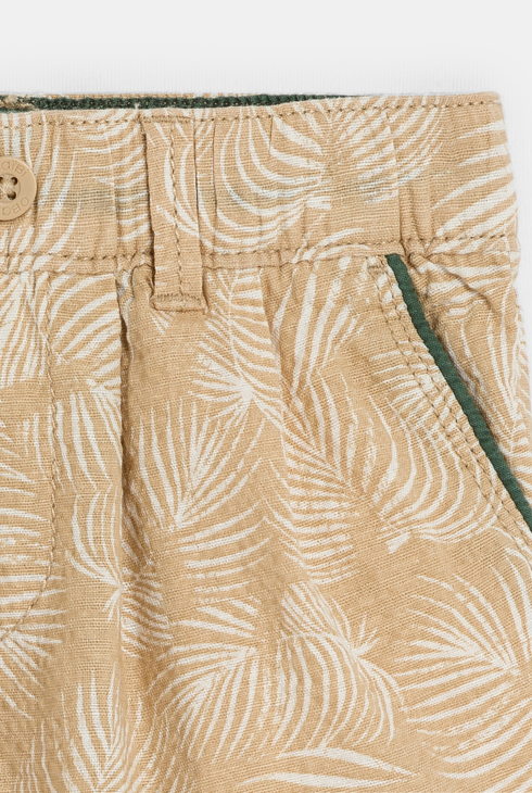 Beige Bermuda-Shorts aus modischer Baumwolle Kleinkind Junge 2