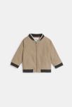 Blouson coton et lin beige bébé garçon