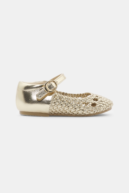 Ballerine brillanti con cinturino neonata 1
