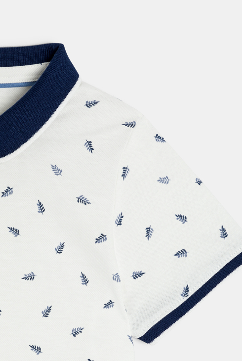 Polo manches courtes en jersey piqué imprimé Garçon