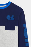 T-shirt manches longues colorblock gris Garçon 3
