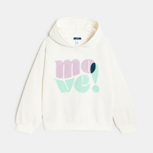 Witte sweater met tekst voor meisjes 1