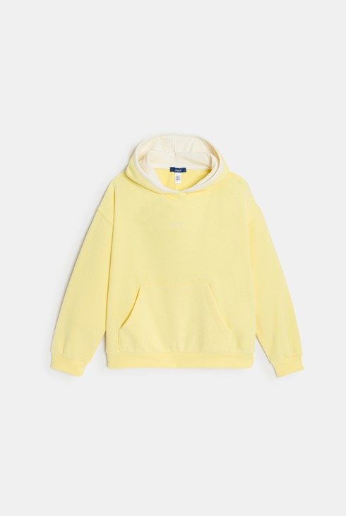 Girl's yellow fleece sweatshirt 2