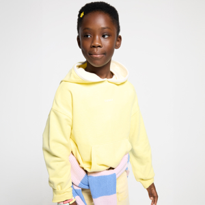 Sweat-shirt en molleton jaune Fille 1