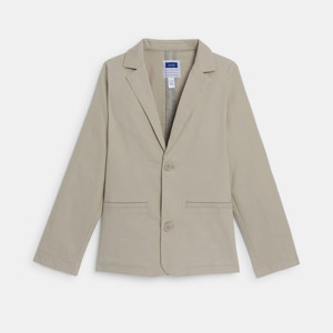 Einfarbige beige Anzugjacke für Jungen