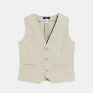 Boy's beige waistcoat 1