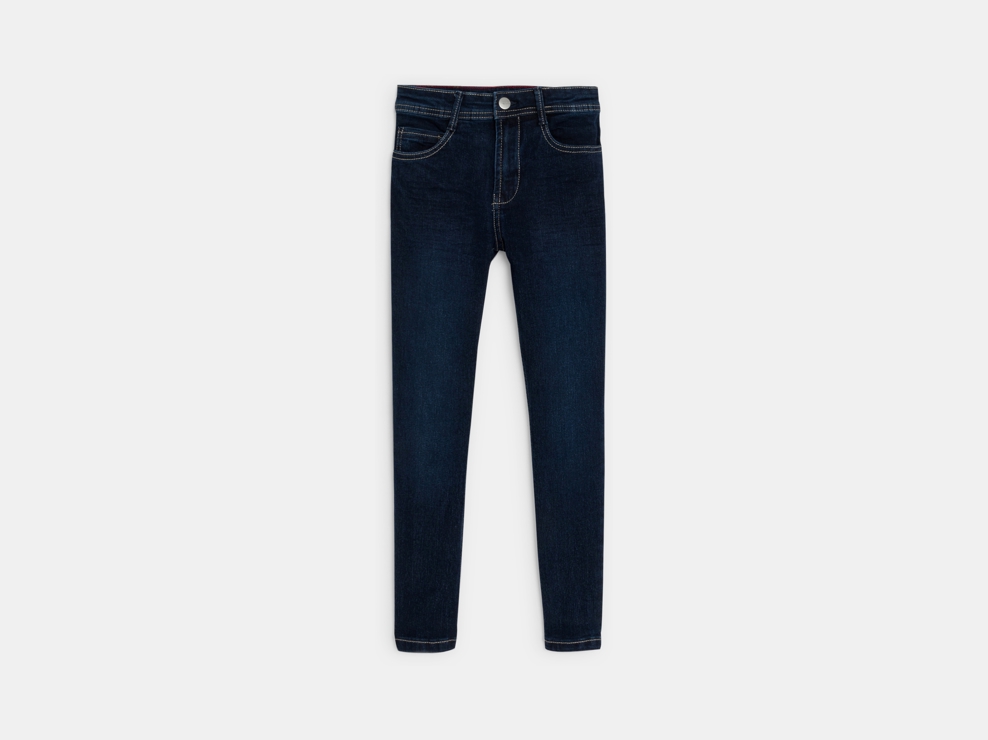 Texans cenyits de denim brut blau marí nen 1